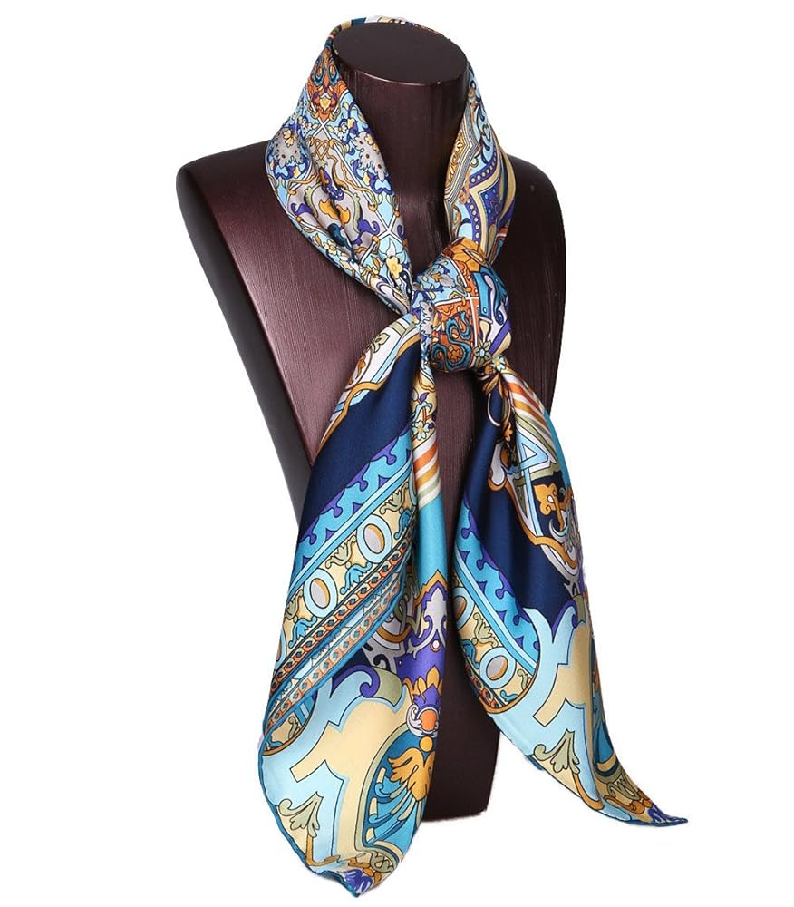 Amazon.co.jp: Grace Scarves 100% シルクスカーフ、Lサイズ